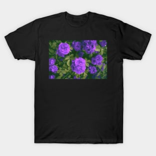 Purple Roses Impressionism T-Shirt